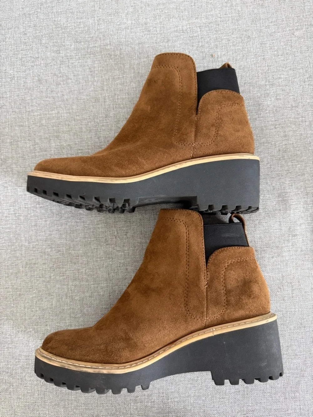 DV by Dolce Vita Rango Brown  Chelsea Wedge Booties